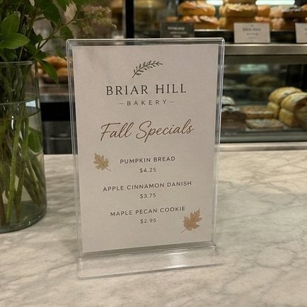 Countertop displays with logo printing